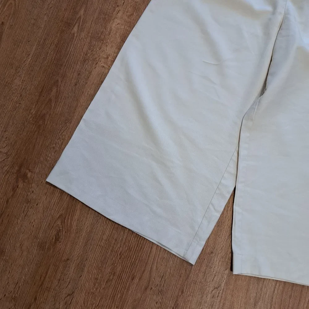 Who What Wear Wide Leg Crop High Rise Cream Pant Size 12 Misses NWT